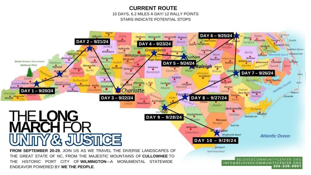 Route Map: The Long March for Unity & Justice